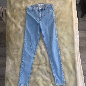 Topshop Light Blue Skinny Jeans